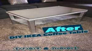 The coffee table is based on ikea's klubbo coffee table but its tabletop is made of 50 kg of dry cement. Diy Mirrored Coffee Table Ikea Hack Youtube