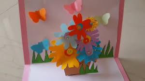 Fold a piece of construction paper or cardstock in half. Easy Diy Handmade Popup Greeting Card Making Idea By Aloha Crafts Youtube