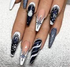 Acrylic Black And Red Coffin Nails 15 Ideas For Nails Coffin Acrylic Black And White Nails Winter Nails Acrylic Xmas Nails Special Nails