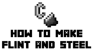 You can make flint and steel using 1 iron ingot and 1 piece of flint. Minecraft How To Make Flint And Steel Youtube