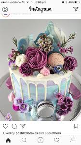 Birthday Cake And Flowers Png Pin By Robin Herrera On Let There Be Cake Floral Cake Purple Wedding Cakes Drip Cakes