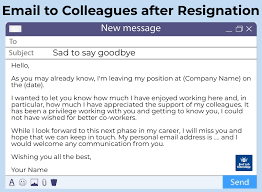 A farewell email is not just a formal way of saying goodbye, but it is also reminding your coworkers that you will still meet again but this time in another place someday soon. Sample Resignation Email