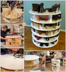 Rotating shoe organizer from cardboard. 30 Great Shoe Storage Ideas To Keep Your Footwear Safe And Sound Page 2 Of 2 Cute Diy Projects