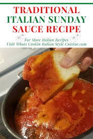 Traditional Italian Sunday Sauce Recipe Recipe Italian Sauce Recipes Recipes Easy Cooking Recipes