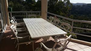 To protect the look and feel of wood patio dining sets, all the furniture pieces should be covered with durable canvas furniture covers when not in use. Is This The Best Outdoor Table In Australia