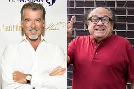 Pierce brosnan obe is an irish actor, film producer and environmental activist. Pierce Brosnan Shares Birthday Photo With Family Friends Danny Devito S Handsome Cranium People Com