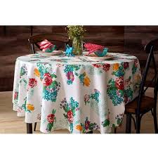 The Pioneer Woman 70 Round Country Garden Tablecloth Walmart Com Pioneer Woman Dishes Pioneer Woman Kitchen Table Cloth