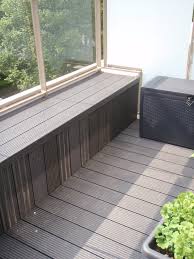 vlonder composiet met zitbankje terras tuin balkon tuinmani tuin binnentuin terrasideeen