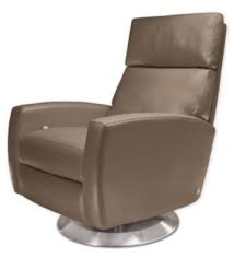 Ella American Leather Modern Swivel Recliner Chair Swivel Recliner Chairs American Leather Recliner Chair