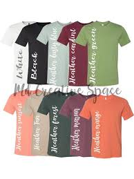 fall colors digital file shirt color chart bella and