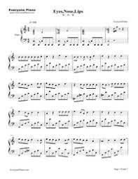 Eyes Nose Lips Taeyang Free Piano Sheet Music Piano Chords