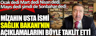 İnternette kullanıcılar turgay yıldız kimdir? Mizahin Usta Ismi Turgay Yildiz Saglik Bakani Nin Aciklamalarini Boyle Taklit Etti Ocak Dedi Mart Dedi Nisan Dedi Mayis Dedi Simdi De Sonbahar Dedi