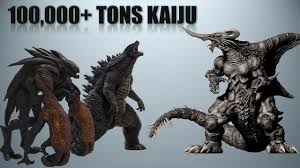 Godzilla earth charges the super oscillatory wave Heaviest Godzilla Monsters Over 100 000 Tons Youtube