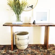 Wood Maleya Live Edge Console Table Natural By World Market Natural Wood Console Table Live Edge Console Table Entry Table Decor