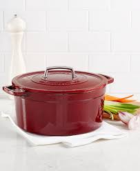 Maybe you would like to learn more about one of these? Martha Stewart Collection Closeout Collector S Enameled Cast Iron 8 Qt Round Dutch Oven Created For Macy S Reviews Cookware Kitchen Macy S