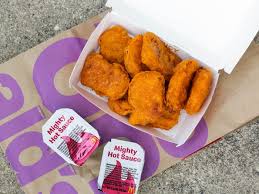 Contains soybeans, wheat, and gluten. Mcdonald S Spicy Nuggets Mighty Hot Sauce Quickly Sell Out