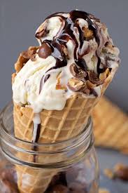 Tin Roof Ice Cream With Crushed Waffle Cone Life Made Simple Recipe Ice Cream Maker Recipes Tin Roof Ice Cream Homemade Ice Cream