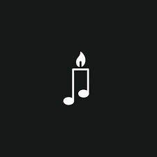 Black And White Music Logo A Little Night Music Music Note Notes Piano Play Night Dark Black Quiet Candle Candleligh Music Note Logo A Little Night Music Candle Logo