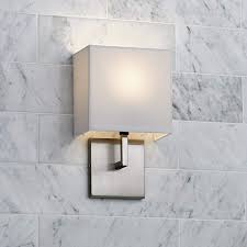 Sold and shipped by lamps plus. George Kovacs Nickel 11 1 4 High Half Shade Wall Sconce 91467 Lamps Plus