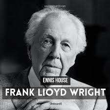 The Ennis House in Los Angeles, California, a Frank Lloyd Wright Design