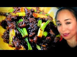 Mongolian Crispy Beef With Spring Onions Chinese Style Youtube