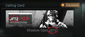 Call of duty dataminers have found and leaked the visuals for new weapon mastery calling cards and emblems that will soon be releasing in modern warfare. Hey Infinity Ward I Think There S A Typo In The New Jtf2 Calling Card Call Of Duty Modern Warfare Dev Tracker Devtrackers Gg