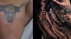 Maybe you would like to learn more about one of these? The Rock Covered Up His Iconic Brahma Bull Tattoo With A Massive New Piece Article Bardown
