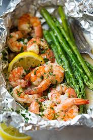 Shrimp And Asparagus Foil Packs Grilled Or Baked Cooking Classy