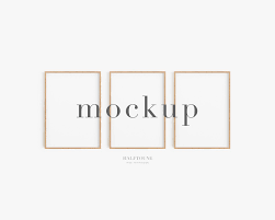 Frame Mockupset Of 3 Mockup3 Frames Mockupmockup Etsy Frame Mockups Print Sets Frame Set