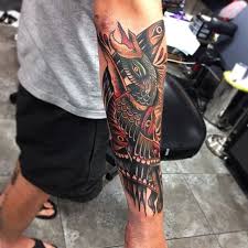 Traditional Bird Half Sleeve Tattoo By James Mckenna At Wa Ink Fremantle Instagram J Mckenna Facebook Wa Ink T Sleeve Tattoos Half Sleeve Tattoo Tattoos