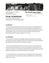 Maybe you would like to learn more about one of these? Film Synopsis The Pruitt Igoe Myth