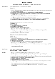 Monitoring associated broadcasting equipment like copper telephone facilities, fiber. Telecommunication Engineer Cv Template August 2021