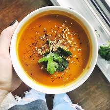 Sweet Potato Carrot Soup On The Feedfeed Sweet Potato Carrot Soup Sweet Potato Soup Recipes Carrot Soup Recipes