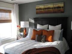Love These Colors White Wall Bedroom Home Bedroom Orange Curtains Bedroom