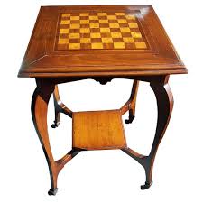 Antique Chess Table At 1stdibs