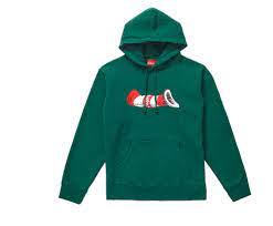 Supreme Cat In The Hat Hooded Sweatshirt Dark Green Hooded Sweatshirts Sweatshirts Supreme Sweatshirt