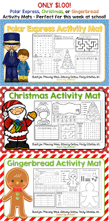 Only 1 00 Polar Express Christmas Or Gingerbread Activity Mats Perfect For The Last Week Of Schoo Polar Express Activities Polar Express Activity Mat
