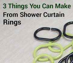 3 Things You Can Make From Shower Curtain Rings Shower Curtain Rings Shower Curtain Plastic Shower Curtain