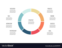 Business Infographics Pie Chart With 8 Sections
