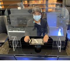 Acrylic Shield For Table Sneeze Guard Nail Table Shield In 2020 Sneeze Guard Manicure Table Sneeze Guards