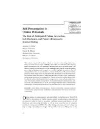 The pros and cons of online dating Pdf Gibbs J L Ellison N B Heino R D 2006 Self Presentation In Online Personals The Role Of Anticipated Future Interaction Self Disclosure And Perceived Success In Internet Dating Communication Research 33 2