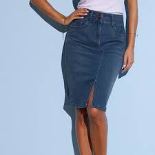 Maybe you would like to learn more about one of these? Blancheporte Jupe Jean Fendue Femme Jupe Jupe Mi Longue