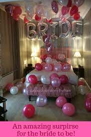 What An Amazing Surprise For The Bride To Be When She Arrived At He Bachelorette Party Hotel Room Bachelorette Decorations Bachelorette Party Decorations Hotel