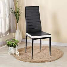A) est l'option la plus coûteuse de notre liste, vendue au 400,65 €. Lot De 2 Chaises Romane Noires Bandeau Blanc Haut Dossier Confortable Similicuir Pour Salle A Manger Achat Vente Chaise Cdiscount
