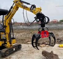 KINGER Mini Excavator Log Rotating Grapple Log Grapple for Tractor