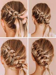 Flechtfrisur Oktoberfest Anleitung Dirndl Frisur Fur Furs Haarlange Hairstyles For Medium Length Hair Je In 2020 Geflochtene Frisuren Dirndl Frisuren Haarlange