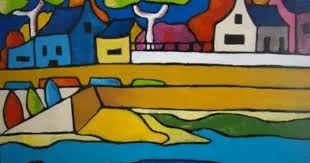 Epingle Par Maksim Danilyuk Sur Casitas Agua Peinture Illustration Contemporaine Peinture Naive