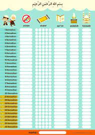 Ramadhan Chart Ramadan Activities Islam Ramadan Ramadan Cards