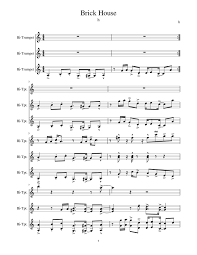 Brick House Sheet Music For Trumpet Download Free In Pdf Or Midi