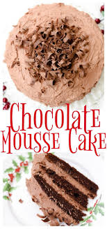 Triple Layer Chocolate Mousse Cake An Alli Event Recipe Chocolate Mousse Cake Dessert Recipes Easy Mousse Cake